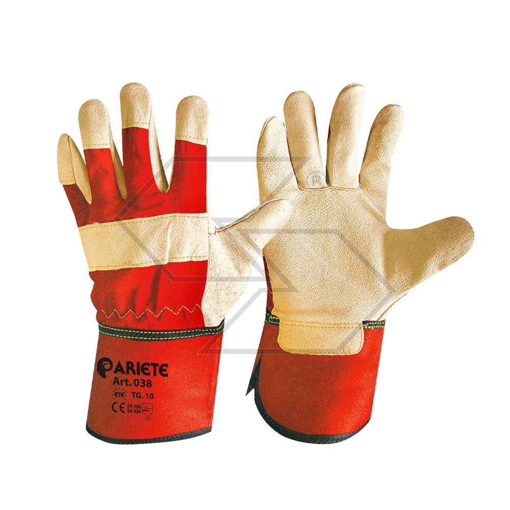 Work Glove In Pig Grain Leather