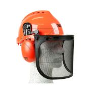 Yukon Helmet Of Forest Protection Complete With Headphones And Mesh Visor